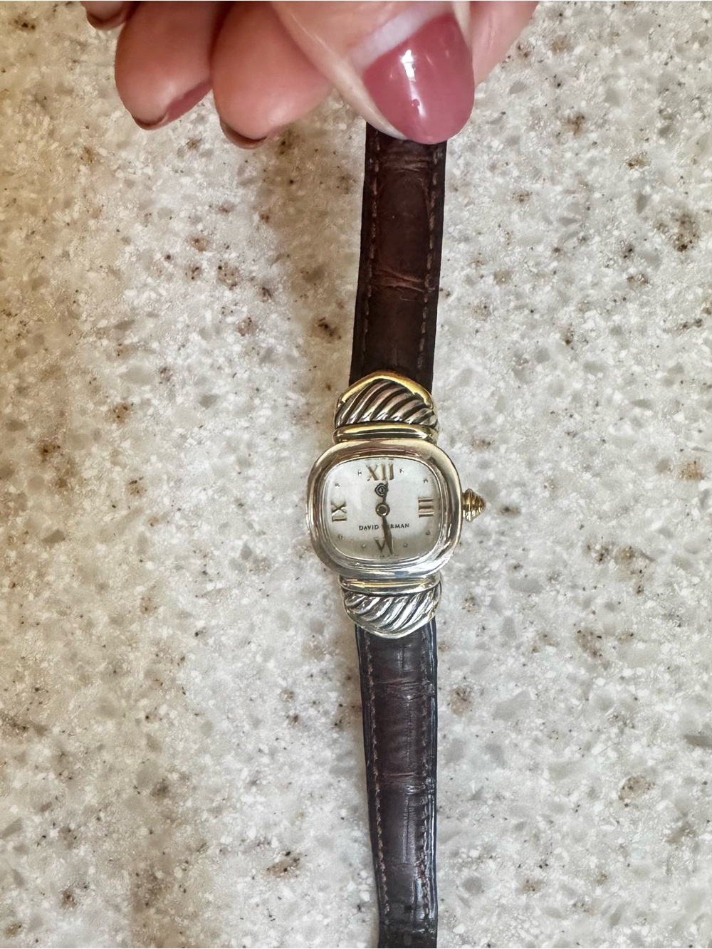 David Yurman watch 14kt & 925